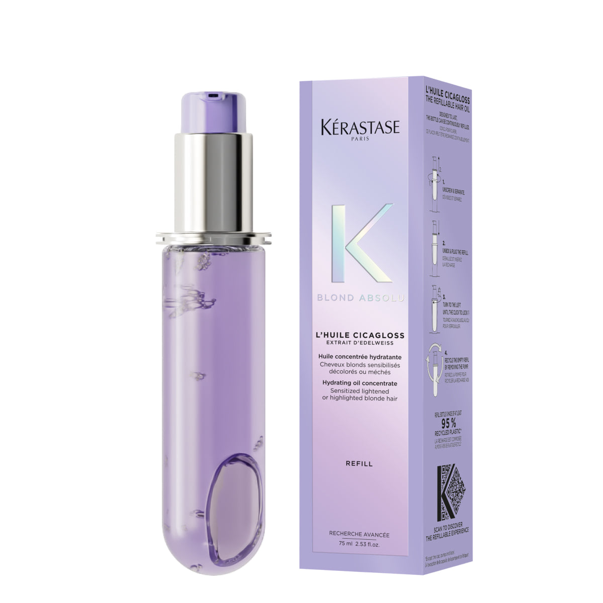 Kerastase Blond Absolu L'Huile Cicagloss - Ulei Pentru Par Blond Rezerva 75ml - Beauty Lounge
