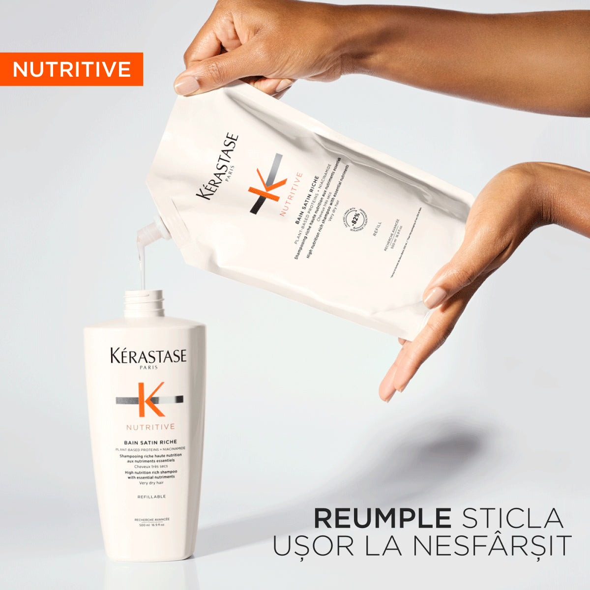 Kerastase Nutritive Bain Satin Riche 500ml - Rezerva Sampon Hranitor