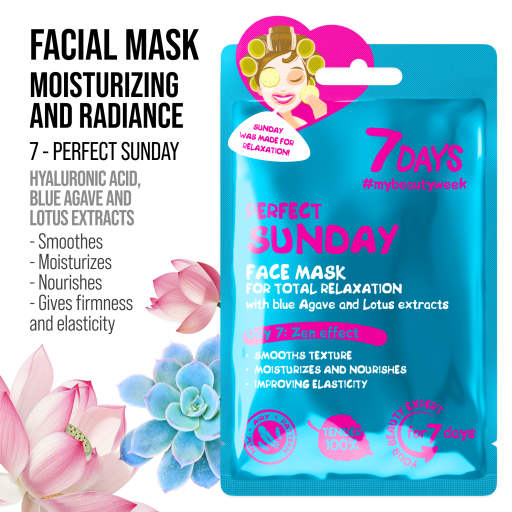 7DAYS Set Cadou Beauty Calendar 8 Masti Faciale Mix