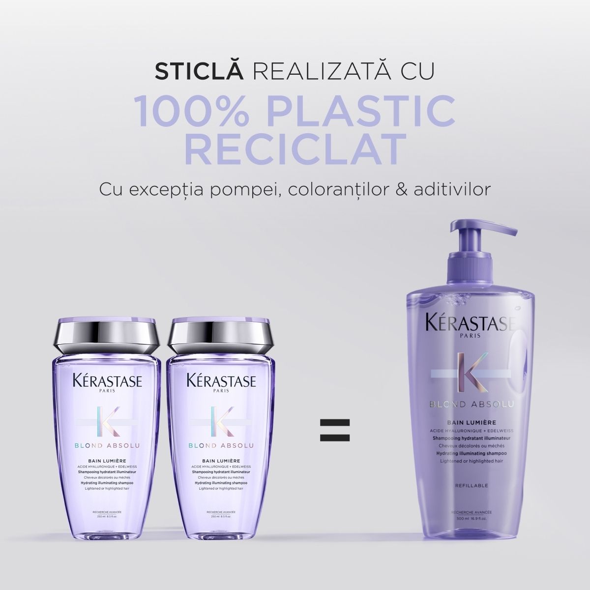 Kerastase Blond Absolu Bain Lumiere - Sampon Hidratant Iluminator Reincarcabil 500ml - Beauty Lounge