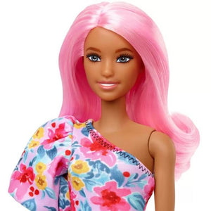 Barbie Papusa Fashionista cu Par Roz si Picior Protetic