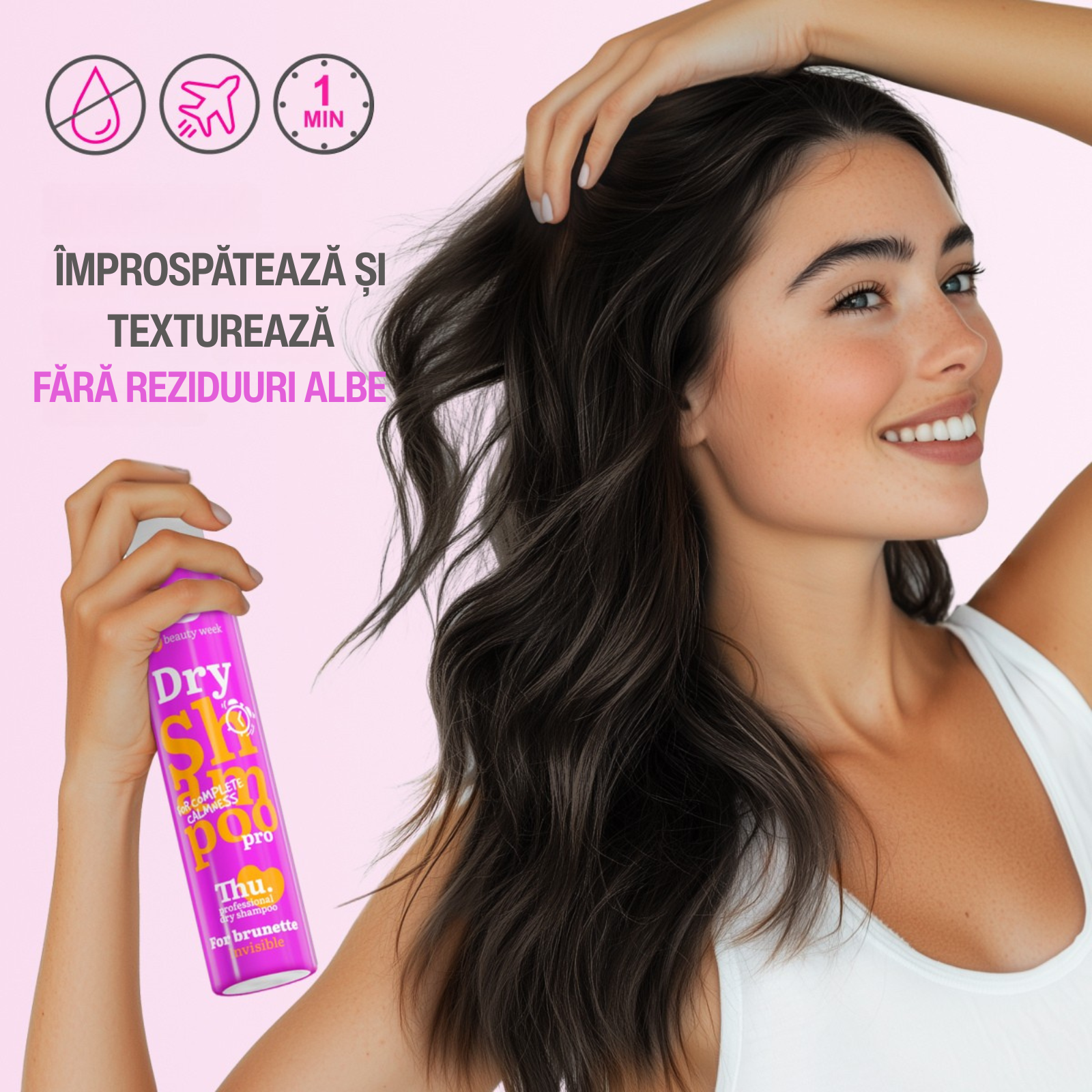 7DAYS Sampon Uscat My Beauty Week Brunette Invisible 200ml