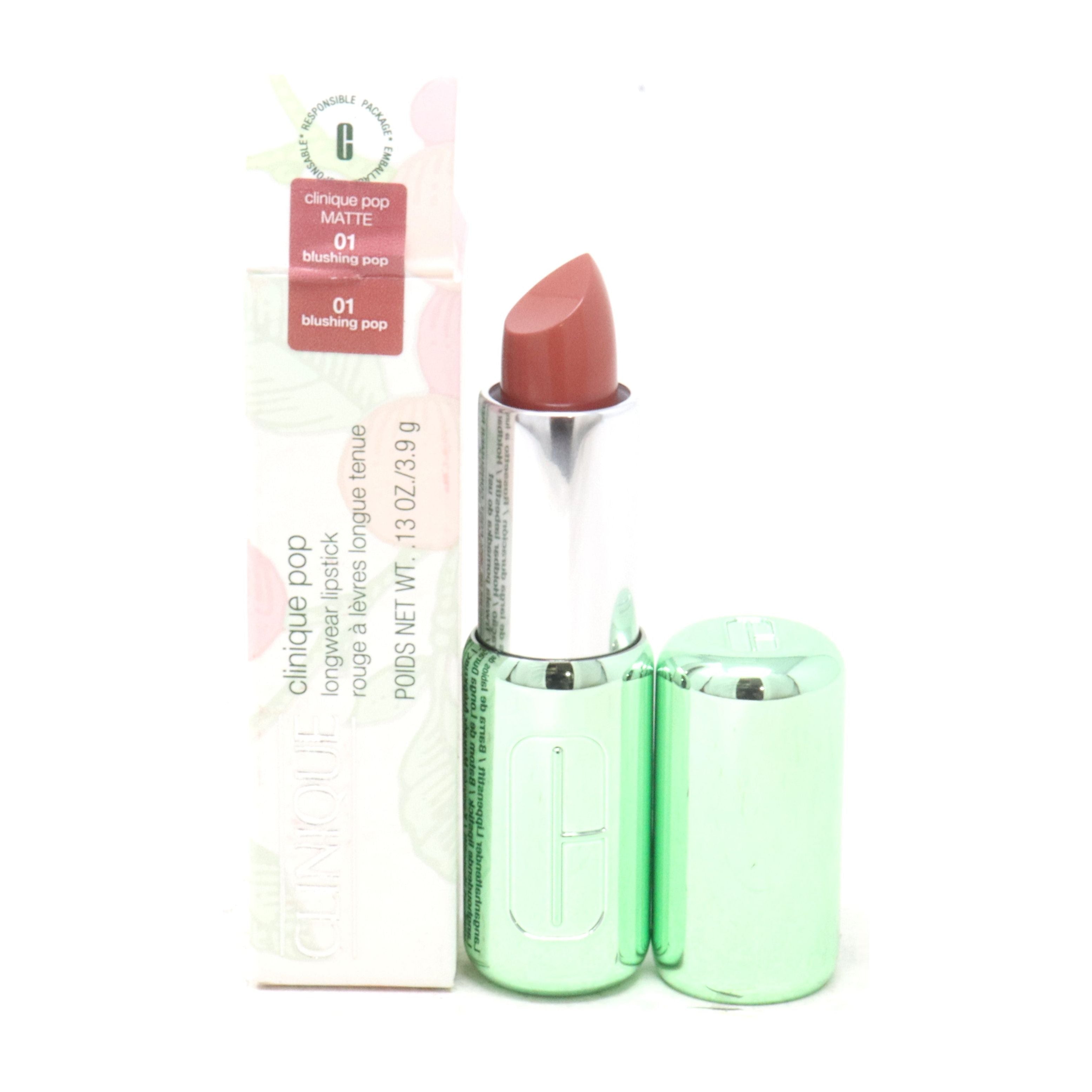 Clinique Pop Longwear Lipstick Matte Blushing Pop - Ruj
