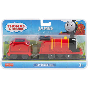 Fisher Price Thomas Locomotiva Motorizata James cu Vagon