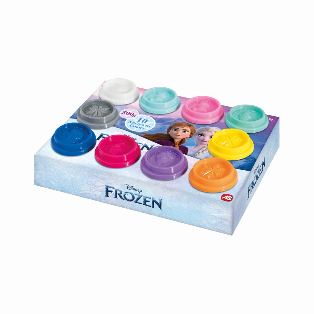 As Set 10 Borcanase de Plastilina Frozen in Ambalaj de Carton