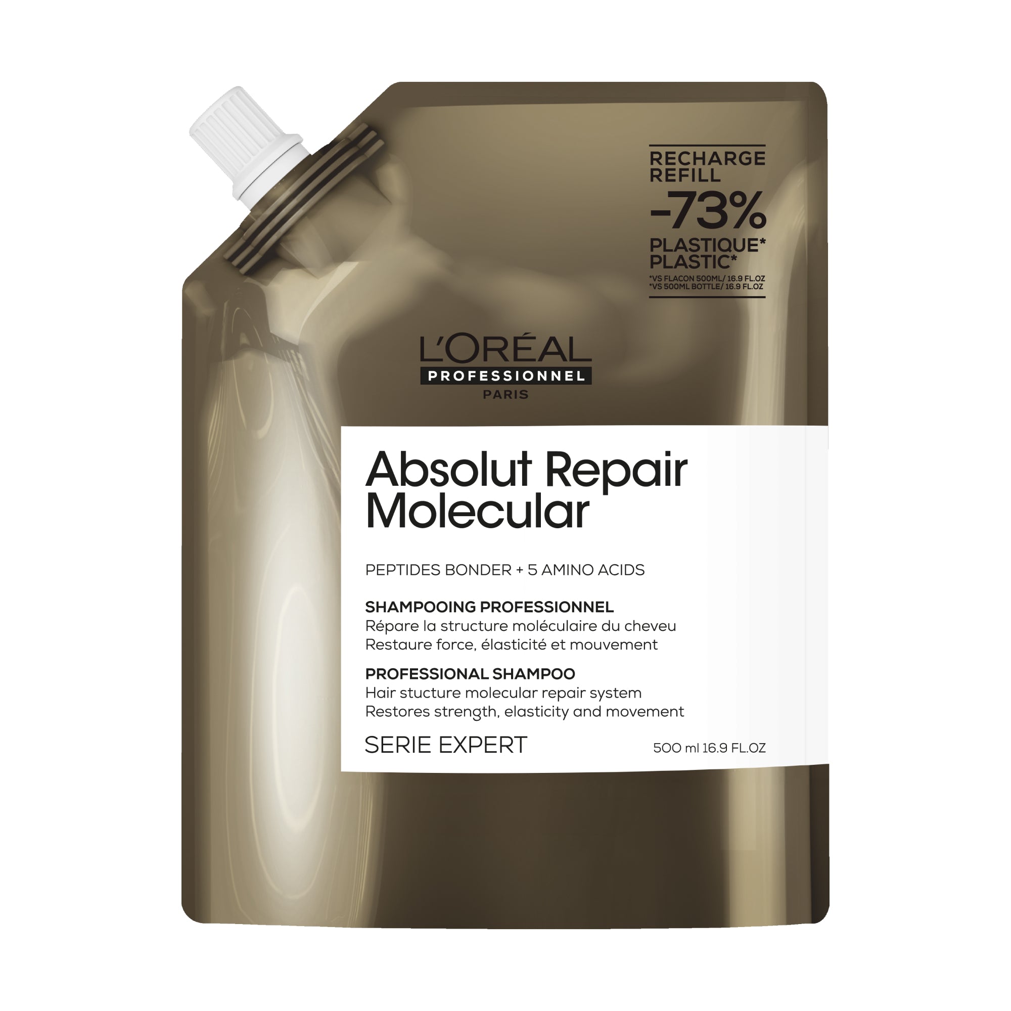 L’Oreal Professionnel Serie Expert Absolut Repair Molecular - Rezerva Sampon 500ml - Beauty Lounge
