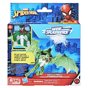 Spider-Man Hasbspiderman Set Vehicul si Figurina Green Symbiote 10cm