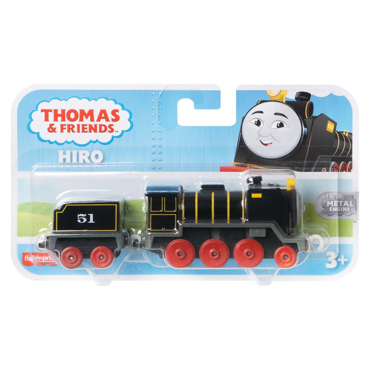 Fisher Price Thomas Locomotiva cu Vagon Push Along Hiro