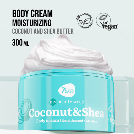 7DAYS Crema de Corp Nutritie si Hidratare Cocos si Shea 250ml