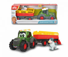 Încarcă imaginea în Galerie, Simba Baby Tractoras cu Remorca Pentru Animale cu Figurina Vacuta
