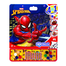 Încarcă imaginea în Galerie, ArtGreco Desen Spiderman Set Pentru Desen Giga Block 4 in 1
