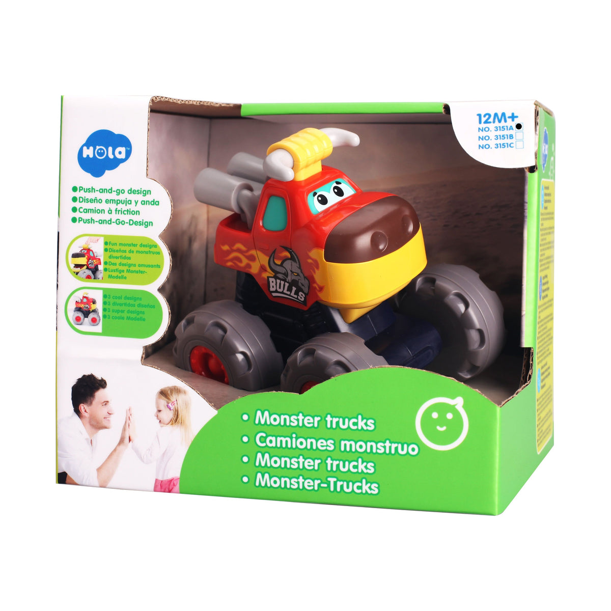 Hola Masinuta Bebe Monster Truck Taurasul Cel Furios