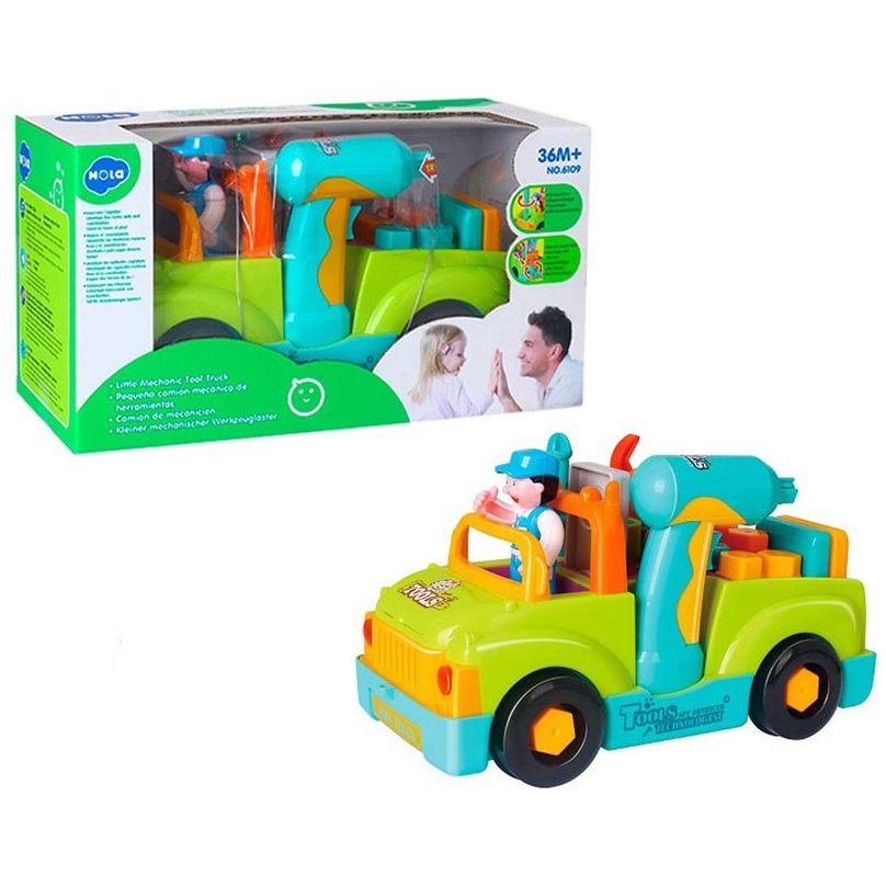 Hola Camionul Plin Cu Scule Al Micului Mecanic Cu Lumini Si Sunete