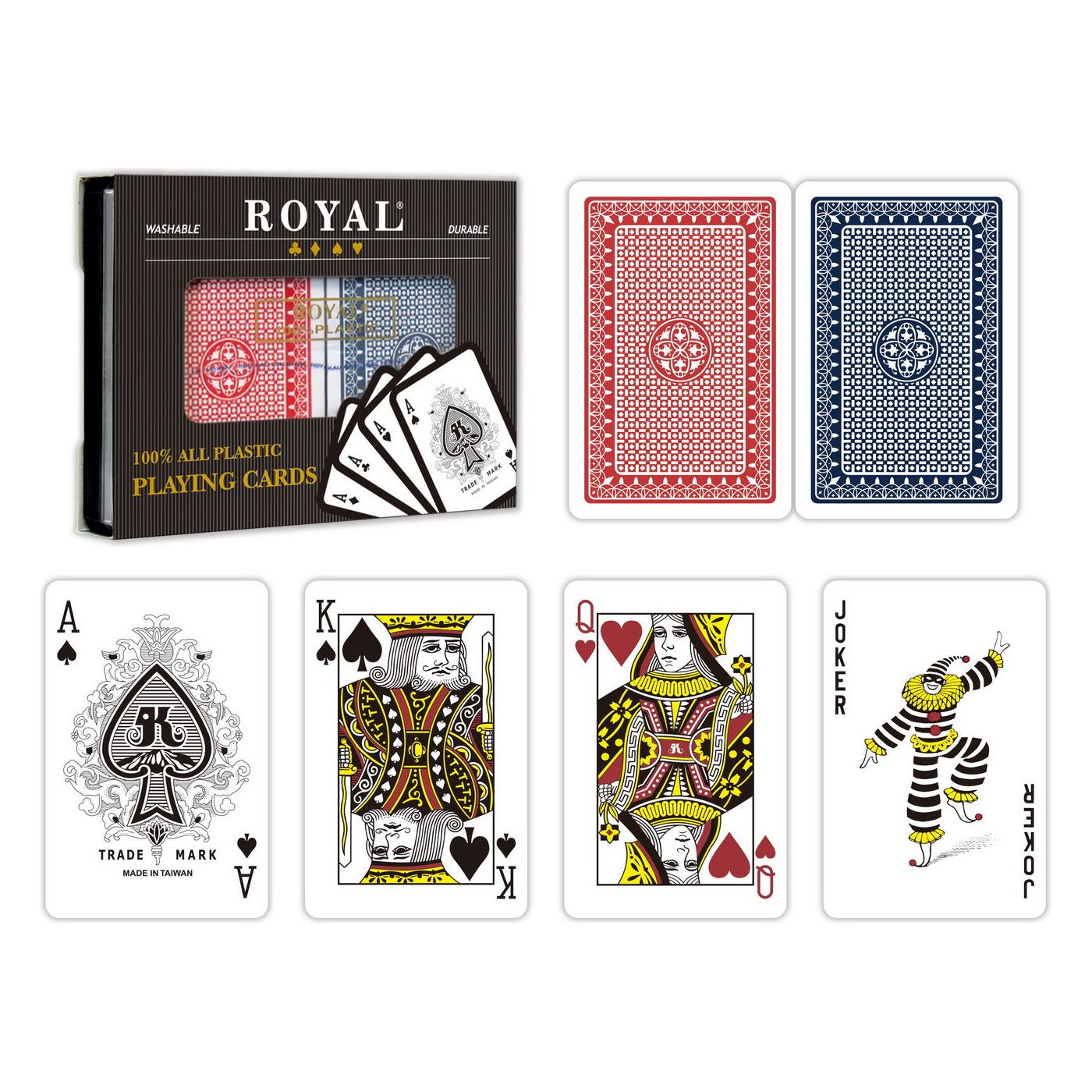 Pachete Carti Royal Canasta Poker din Plastic Set 2