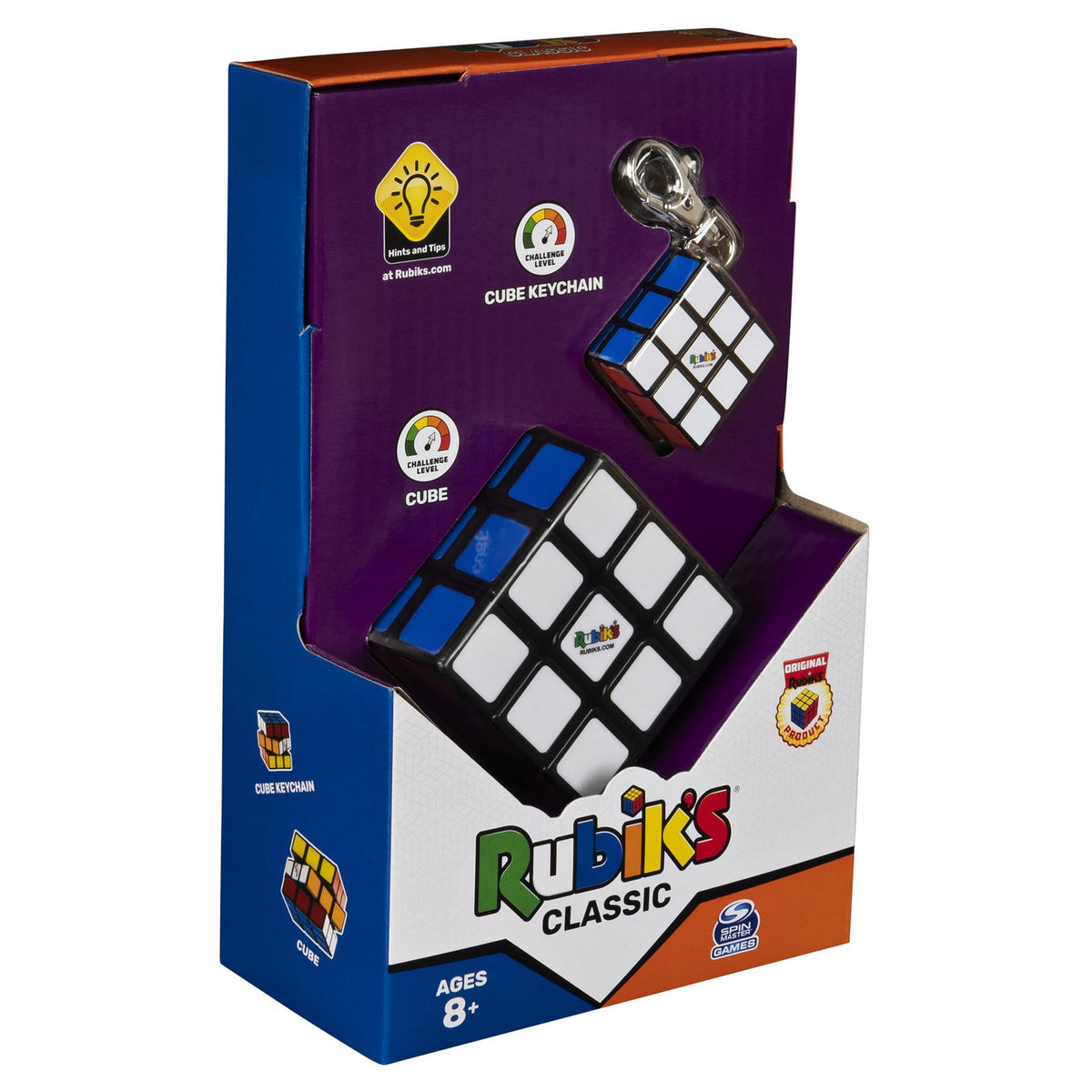 Rubik Set Cub 3X3 Clasic si Breloc Originale