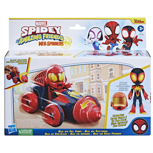 Spider-Man Spidey Prietenii Extraordinari Set Masinuta si Figurina Miles Morales