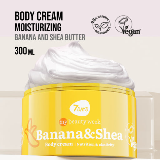 7DAYS Crema de Corp Nutritie si Fermitate Banane si Shea 250ml