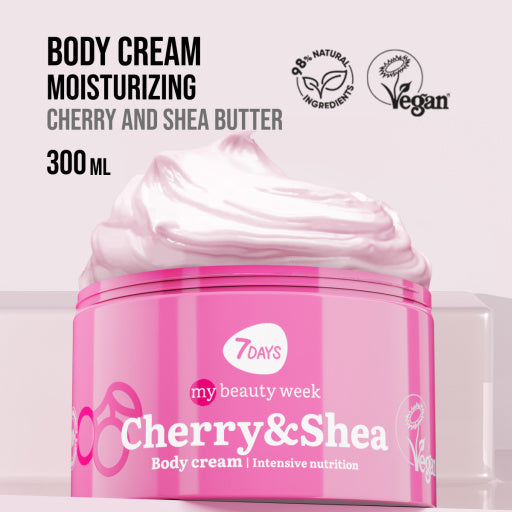7DAYS Crema de Corp Aromaterapie Nutritie Intensa Cirese si Shea 250ml
