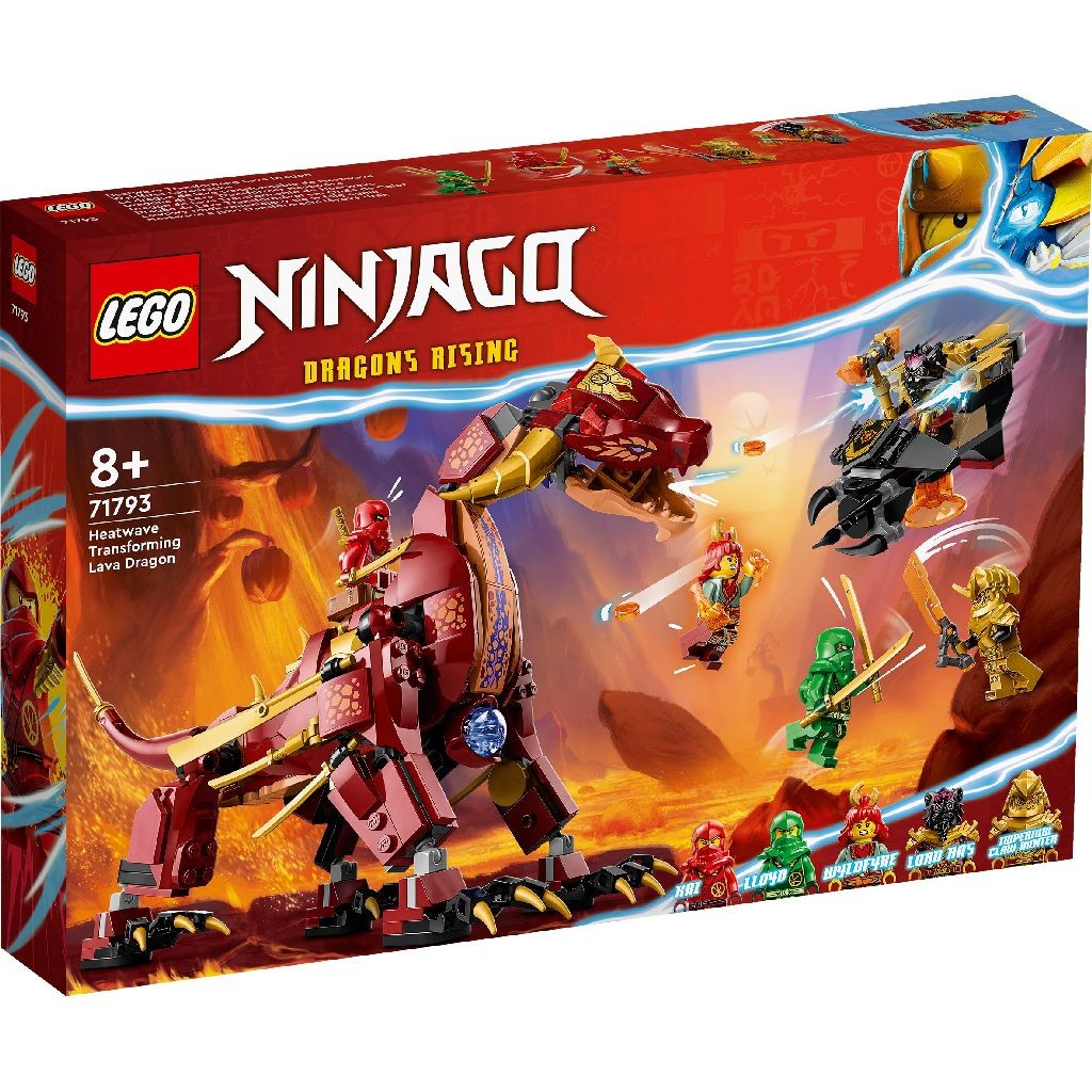 Lego Ninjago Dragonul de lava Transformator cu Val de Caldura