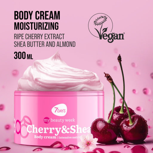 7DAYS Crema de Corp Aromaterapie Nutritie Intensa Cirese si Shea 250ml