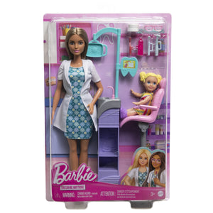 Barbie I Can Be Set Mobilier cu Papusa Doctor Stomatolog Satena