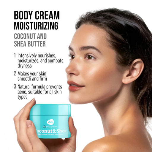 7DAYS Crema de Corp Nutritie si Hidratare Cocos si Shea 250ml