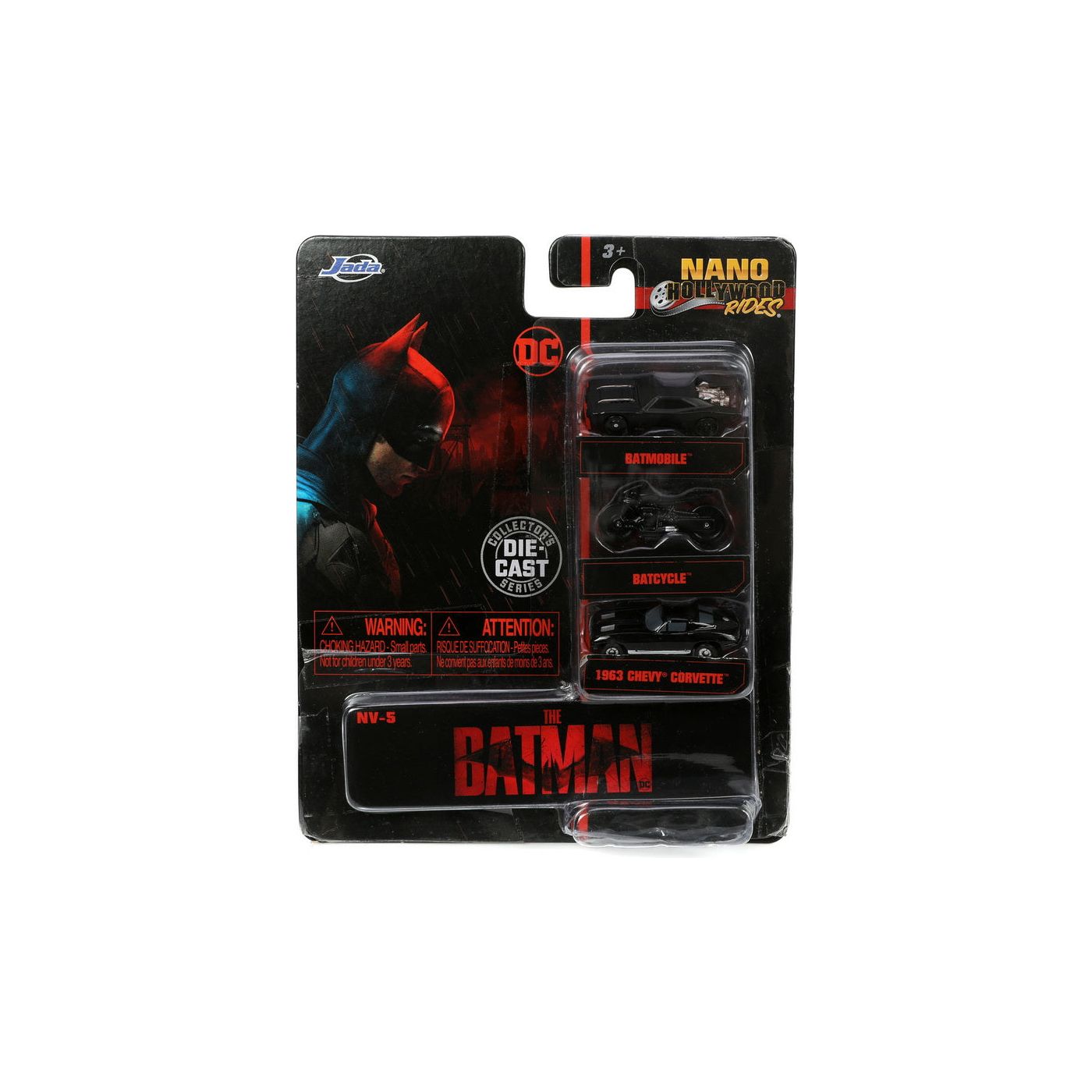 Jada Toys Batman Set 3 Vehicule Nano Batman 4cm