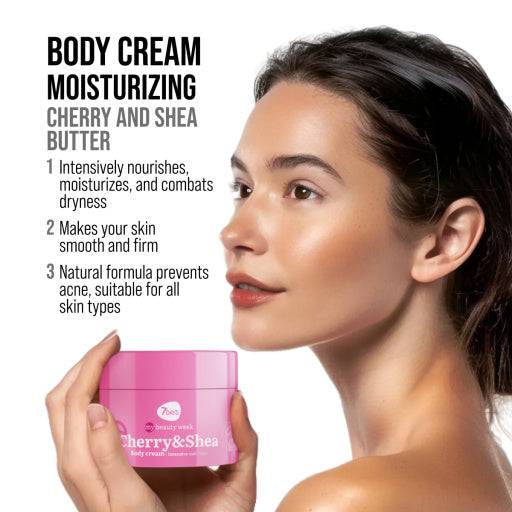 7DAYS Crema de Corp Aromaterapie Nutritie Intensa Cirese si Shea 250ml