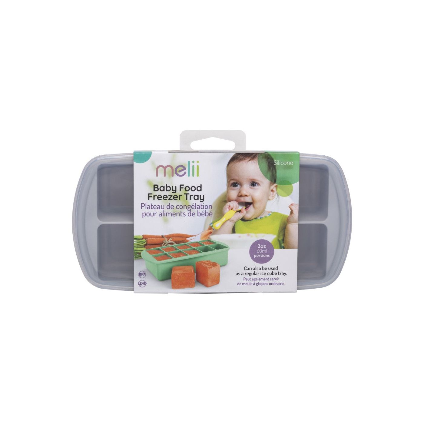 Melii Recipient Refrigerare Hrana Bebe 59ml X 10 Cub