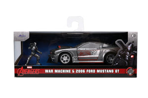 Jada Toys Marvel Masinuta Metalica Ford Mustang si Figurina War Machine