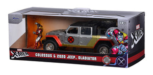 Jada Toys Marvel Set Masinuta Metalica Jeep Gladiator si Figurina Colossus