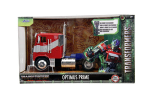 Jada Toys Transformers T7 Optimus Prime 1 Camion Metalic