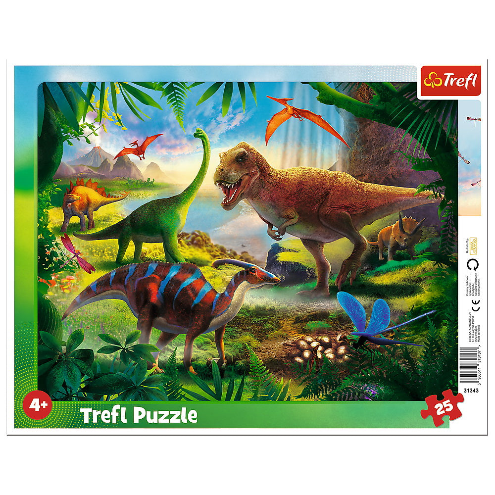 Trfl Puzzle 25p Plansa Dinozauri