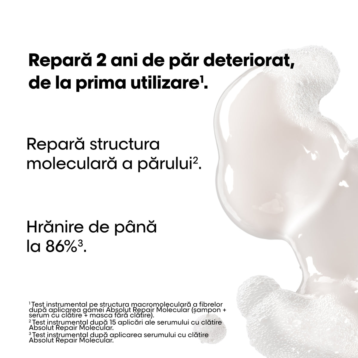 L’Oreal Professionnel Serie Expert Absolut Repair Molecular - Sampon 300ml si Rezerva 500ml - Beauty Lounge