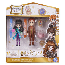 Încarcă imaginea în Galerie, Harry Potter Wizarding World Magical Minis Set 2 Figurine Cho si George
