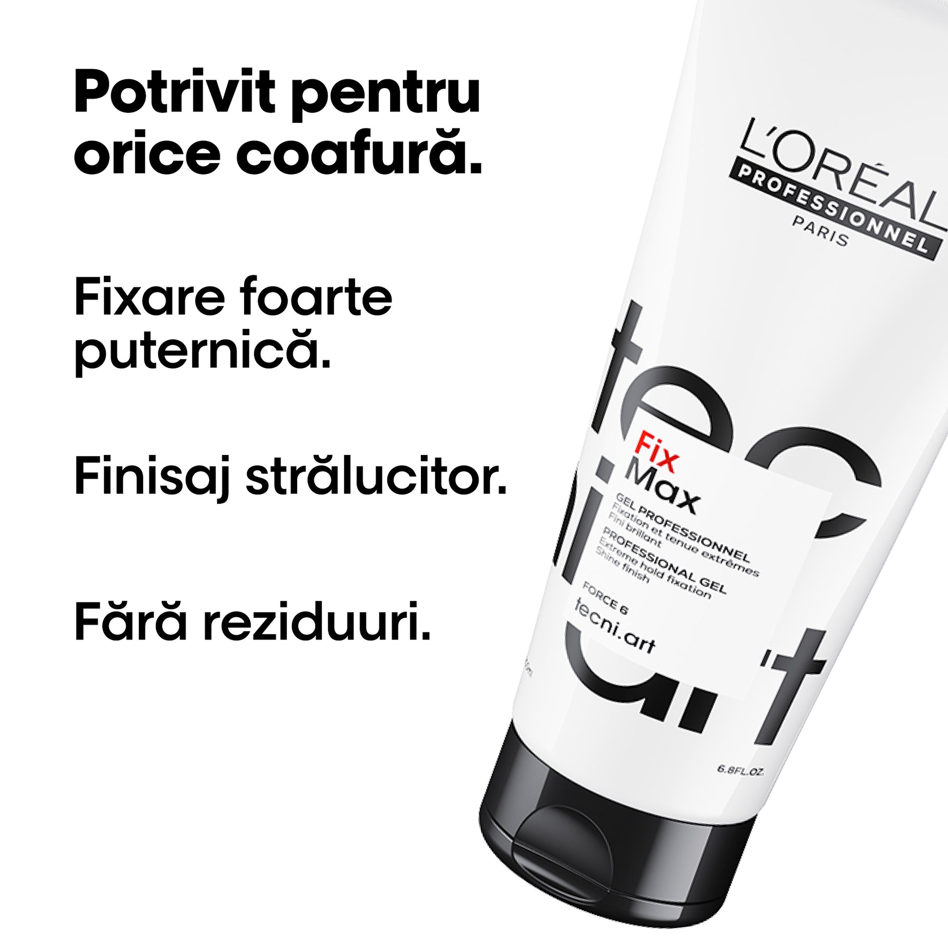 L'Oreal Professionnel Tecni Art Fix Max Gel Pentru Structura Si Extra-Fixare 200ml - Beauty Lounge