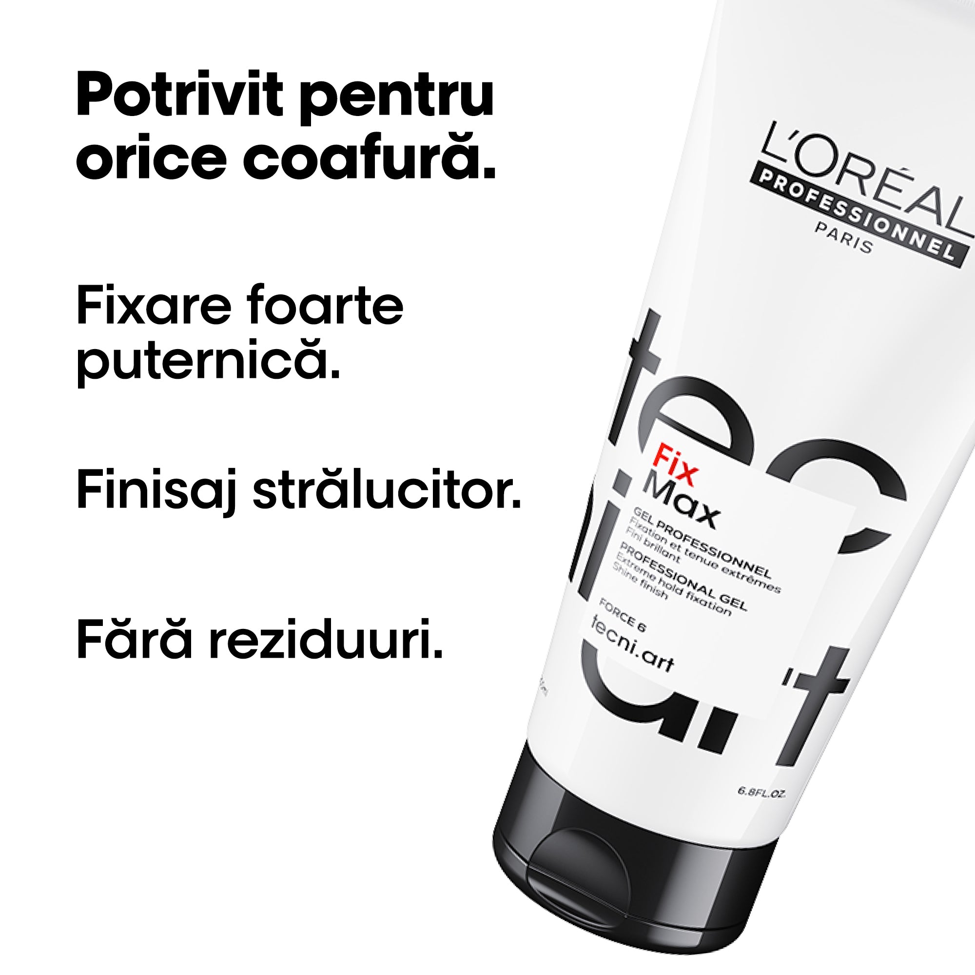 L'Oreal Professionnel Tecni Art Fix Max Gel Pentru Structura Si Extra-Fixare 200ml - Beauty Lounge