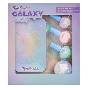 Martinelia Galaxy Dreams Set 3 lacuri de Unghii si Cutie de Depozitare