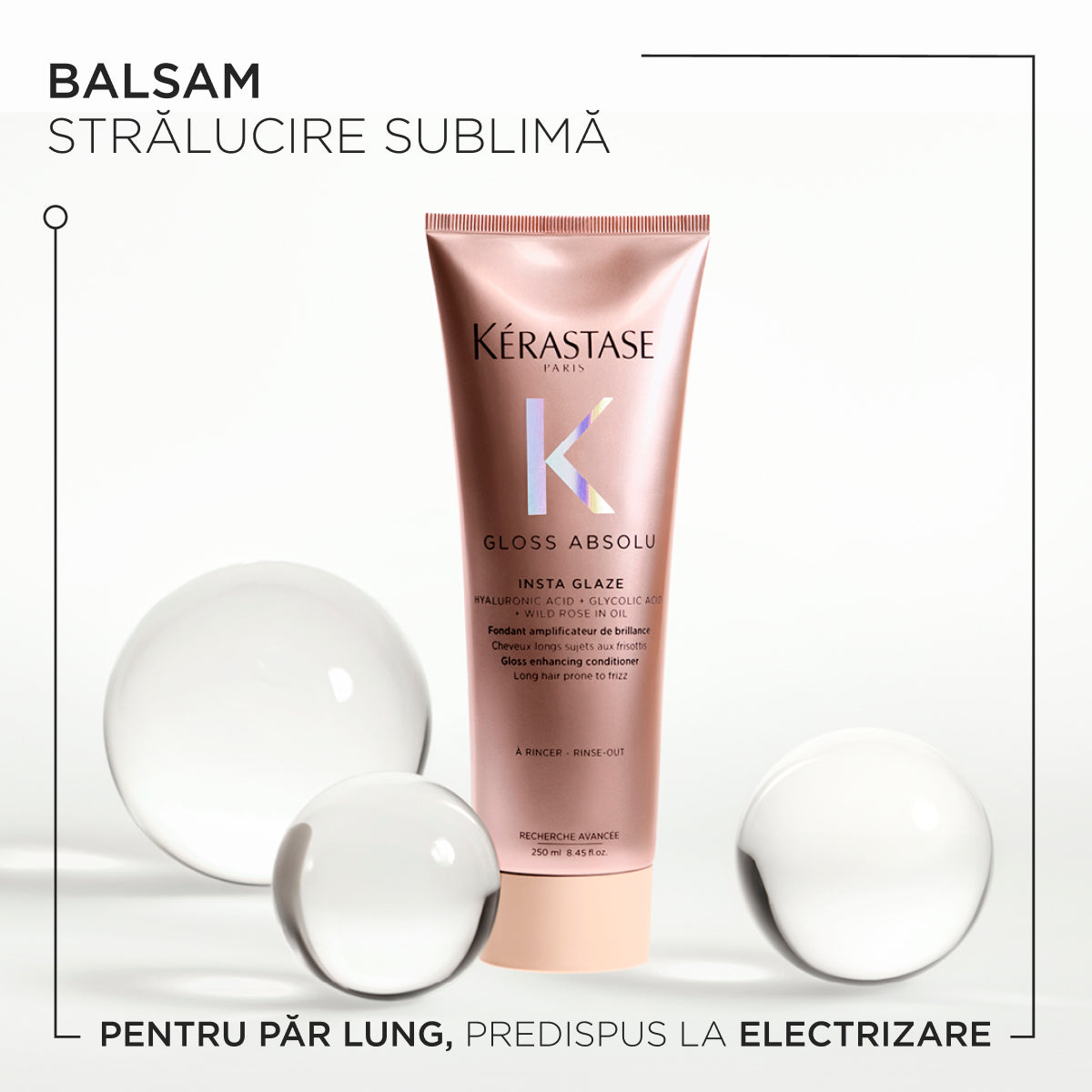 Set Kerastase Gloss Absolu - Sampon 500ml + Balsam 250ml Stralucire și Hidratare - Beauty Lounge