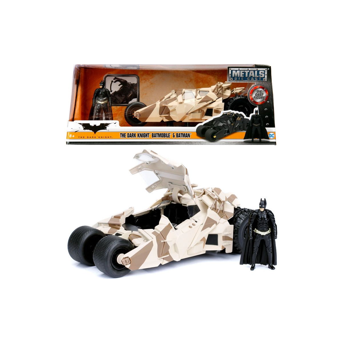 Jada Toys Batman Batmobilul cu Figurina si Camuflaj