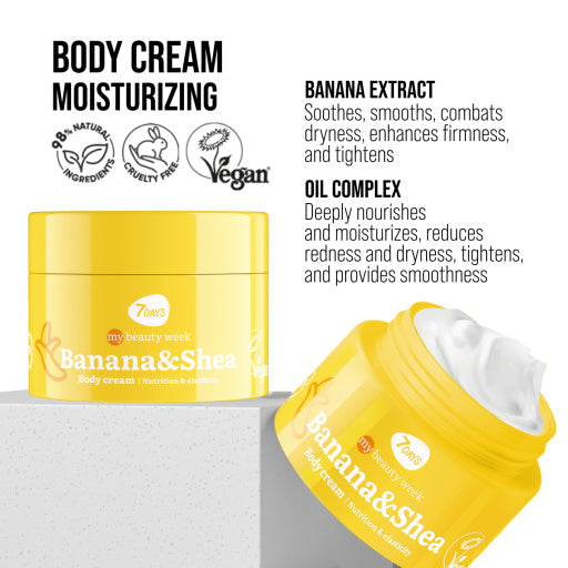 7DAYS Crema de Corp Nutritie si Fermitate Banane si Shea 250ml