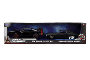 Jada Toys Fast And Furious Set Masinute Metalice Dodge Charger Rt si Dodge Charger Widebody