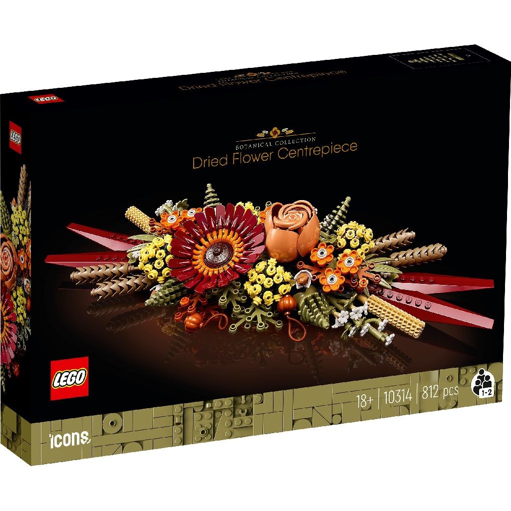 Lego Icons Ornament din Flori Uscate