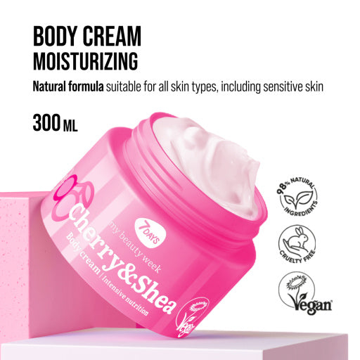 7DAYS Crema de Corp Aromaterapie Nutritie Intensa Cirese si Shea 250ml