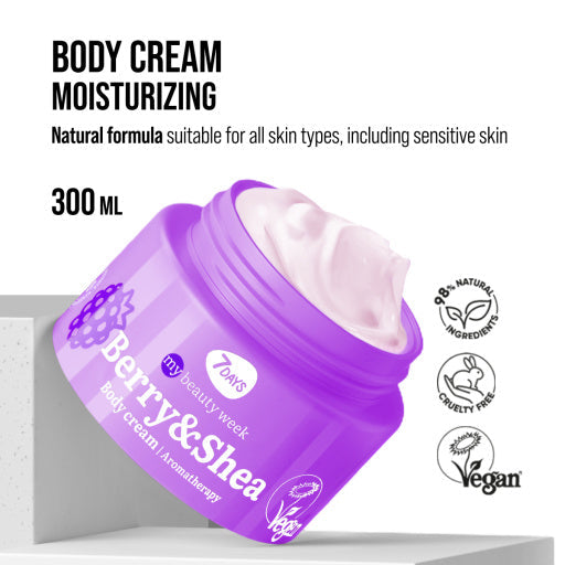 7DAYS Crema de Corp Aromaterapie Fructe de Padure si Shea 250ml
