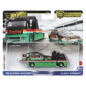 Hot Wheels Transportator Fleet Street cu Masinuta Honda Accord 96