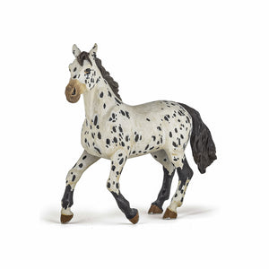 Papo Rase de Cai si Ponei Figurina Iapa Appaloosa Neagra