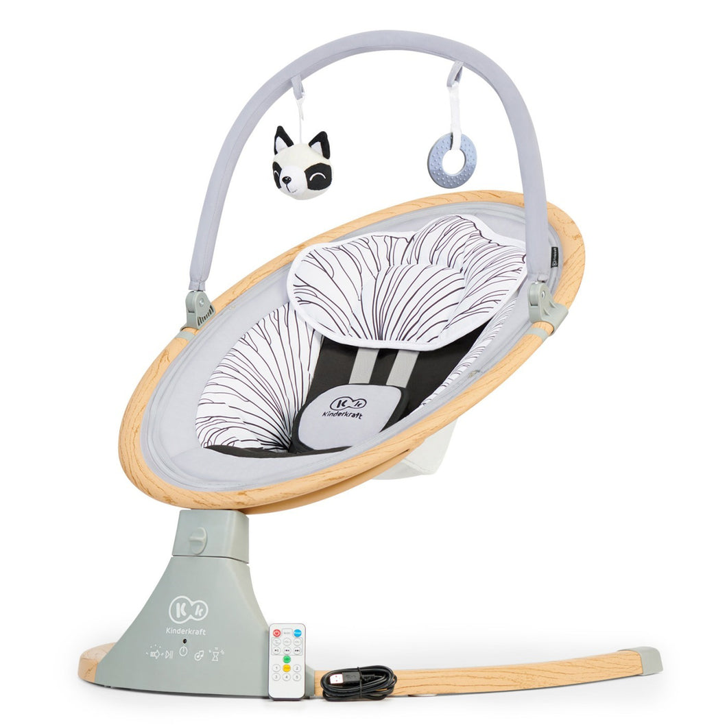 Kinderkraft Leagan Electric 2 in 1 Lumi Grey