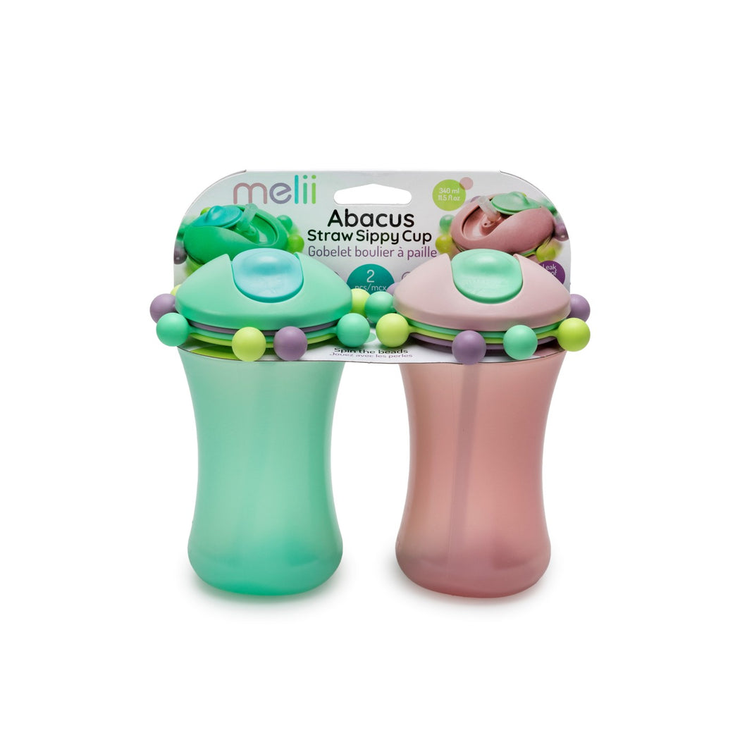 Melii Set 2 Cani cu Pai Abacus Roz and Verde