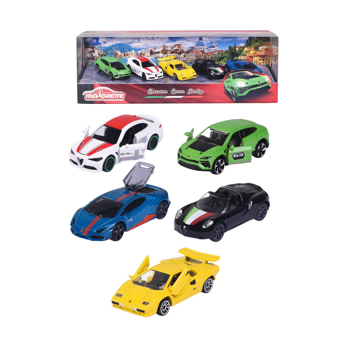 Majorette Set 5 Masini din Metal Dreams Italy